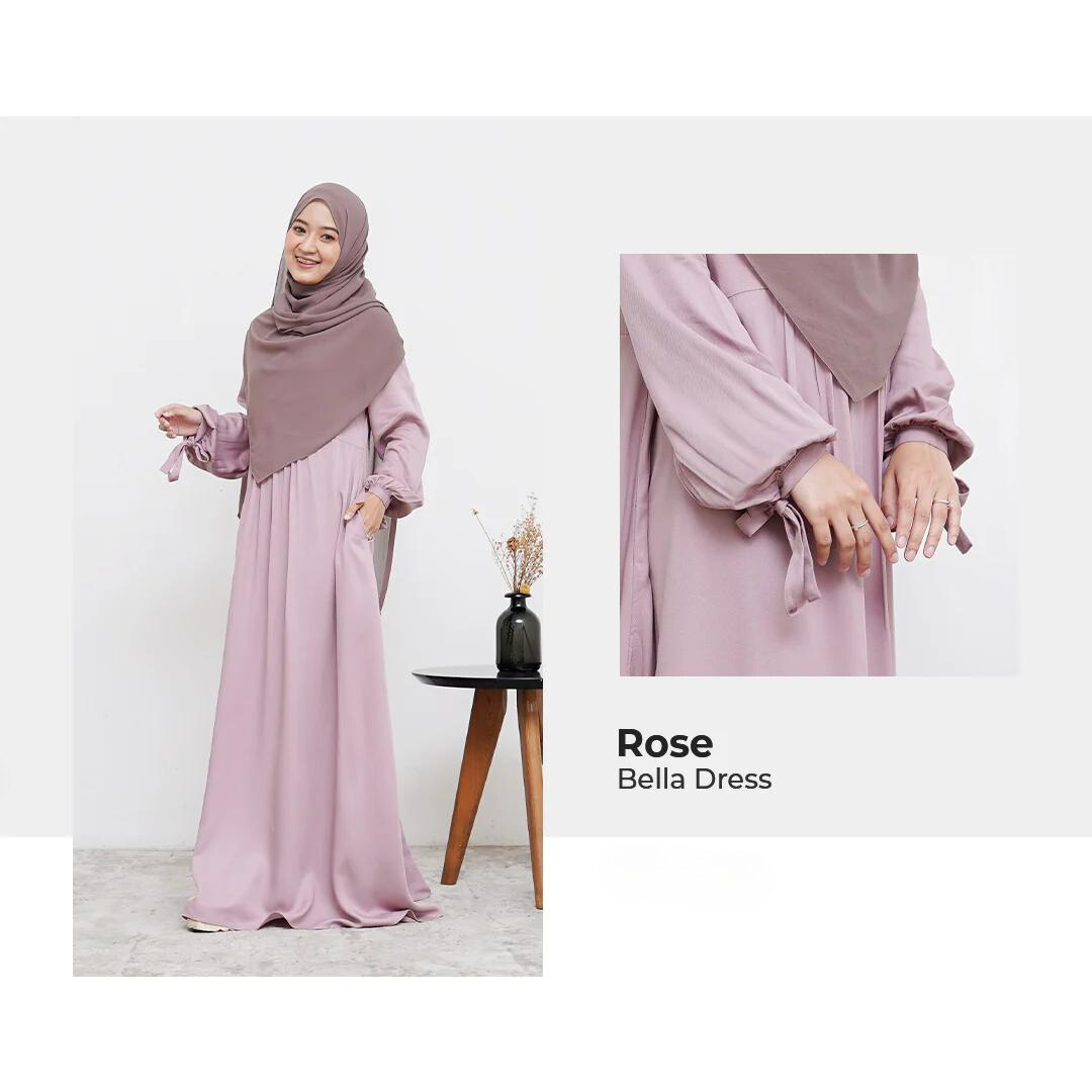 Bella Abaya Dress - Rose