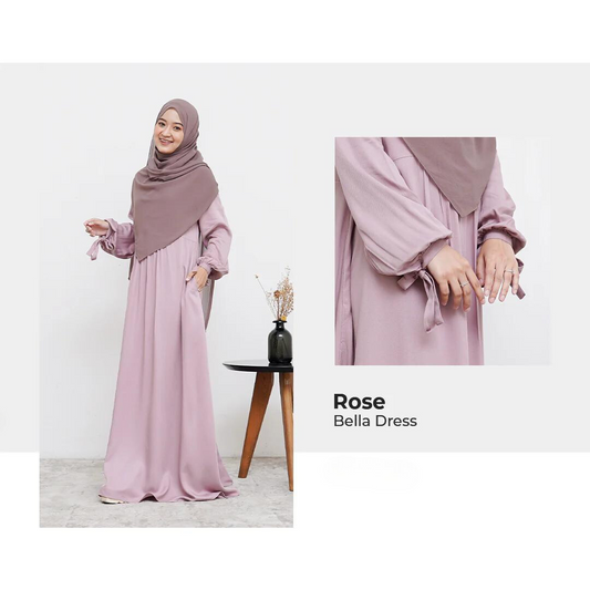Bella Abaya Dress - Rose