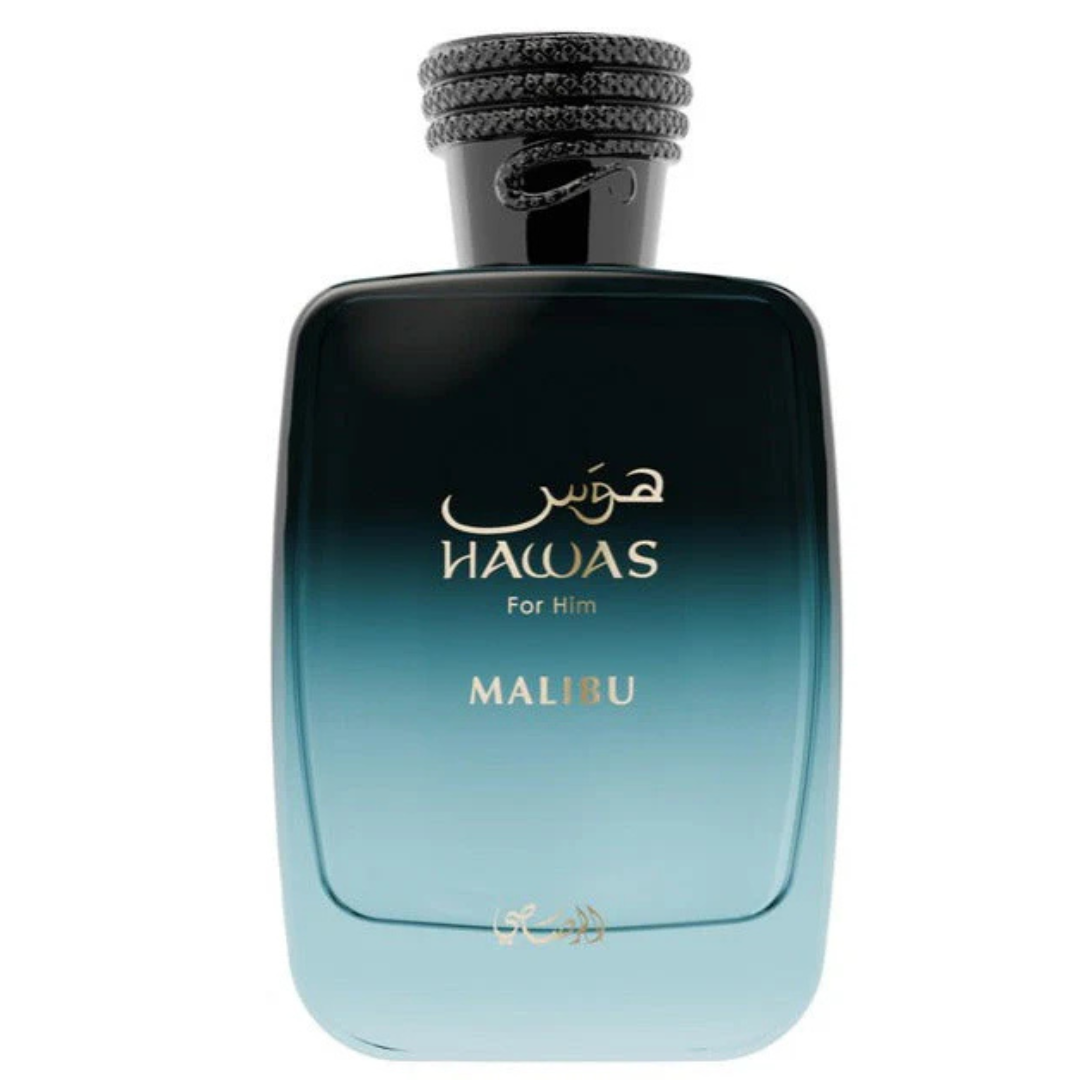 Hawas Malibu by Rasasi, (EDP), 100ml (3.4oz), Men’s Fragrance