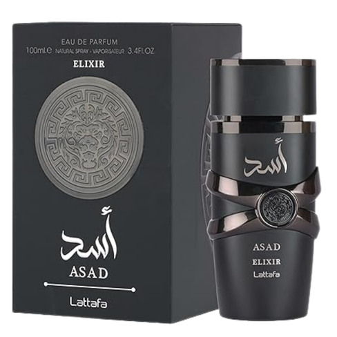Asad Elixir by Lattafa, Eau de Parfum (EDP), 100ml (3.4oz), Men’s Fragrance