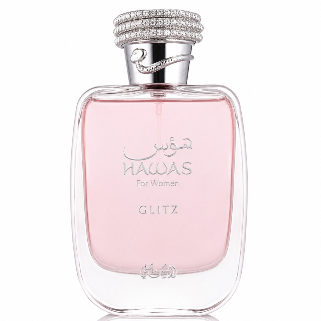Hawas Glitz for Women by Rasasi Eau de Parfum (EDP), 100ml (3.4 oz), Women’s Fragrance