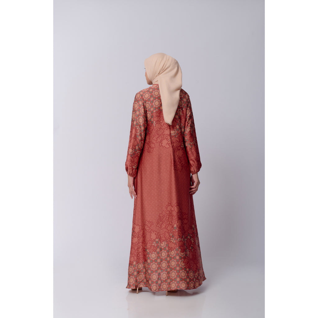 Aries Dress - Brick Red