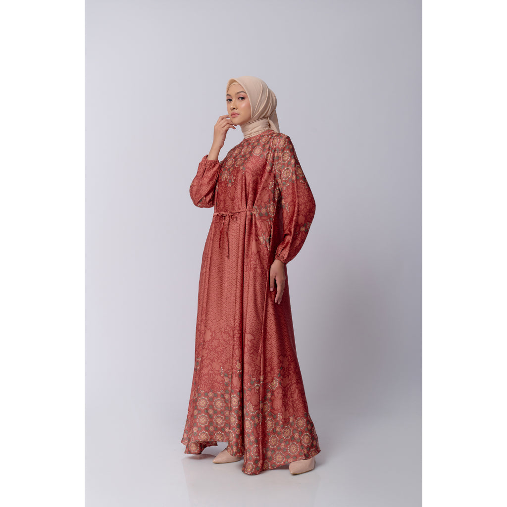 Aries Dress - Brick Red