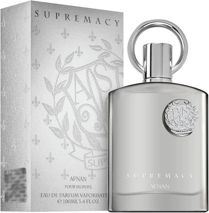 Supremacy Silver by Afnan, Eau de Parfum, 100ml (3.4oz), Men's Fragrance