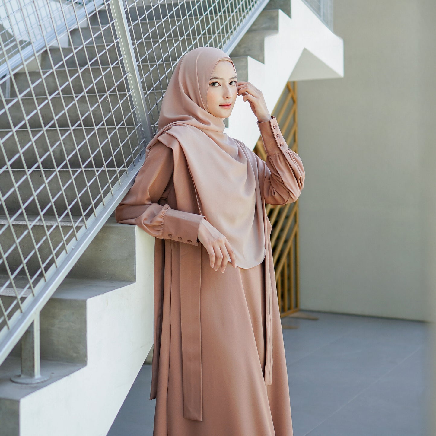 Amara Abaya Dress - Russet