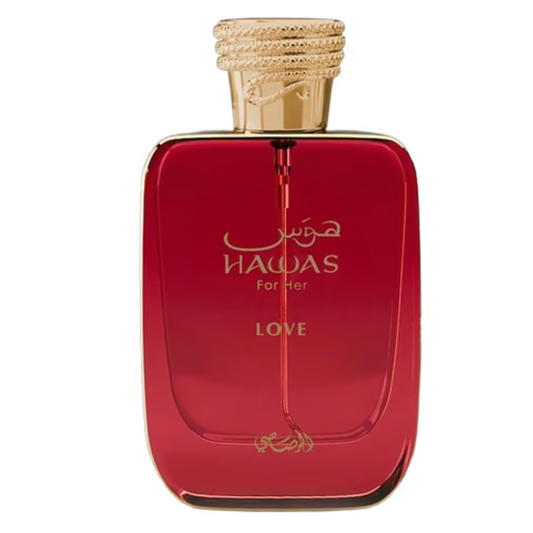 Hawas Love for Women by Rasasi Eau de Parfum (EDP), 100ml (3.4 oz), Women’s Fragrance