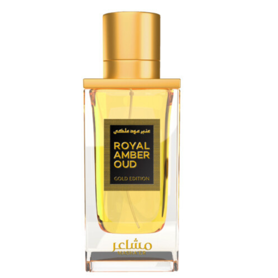 Royal Amber Oud Gold Edition by Mashaer – Eau de Parfum, 100ml (3.4oz), Unisex