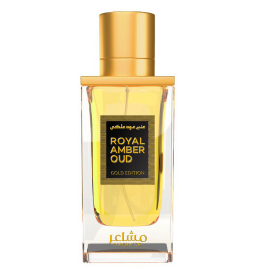Royal Amber Oud Gold Edition by Mashaer – Eau de Parfum, 100ml (3.4oz), Unisex