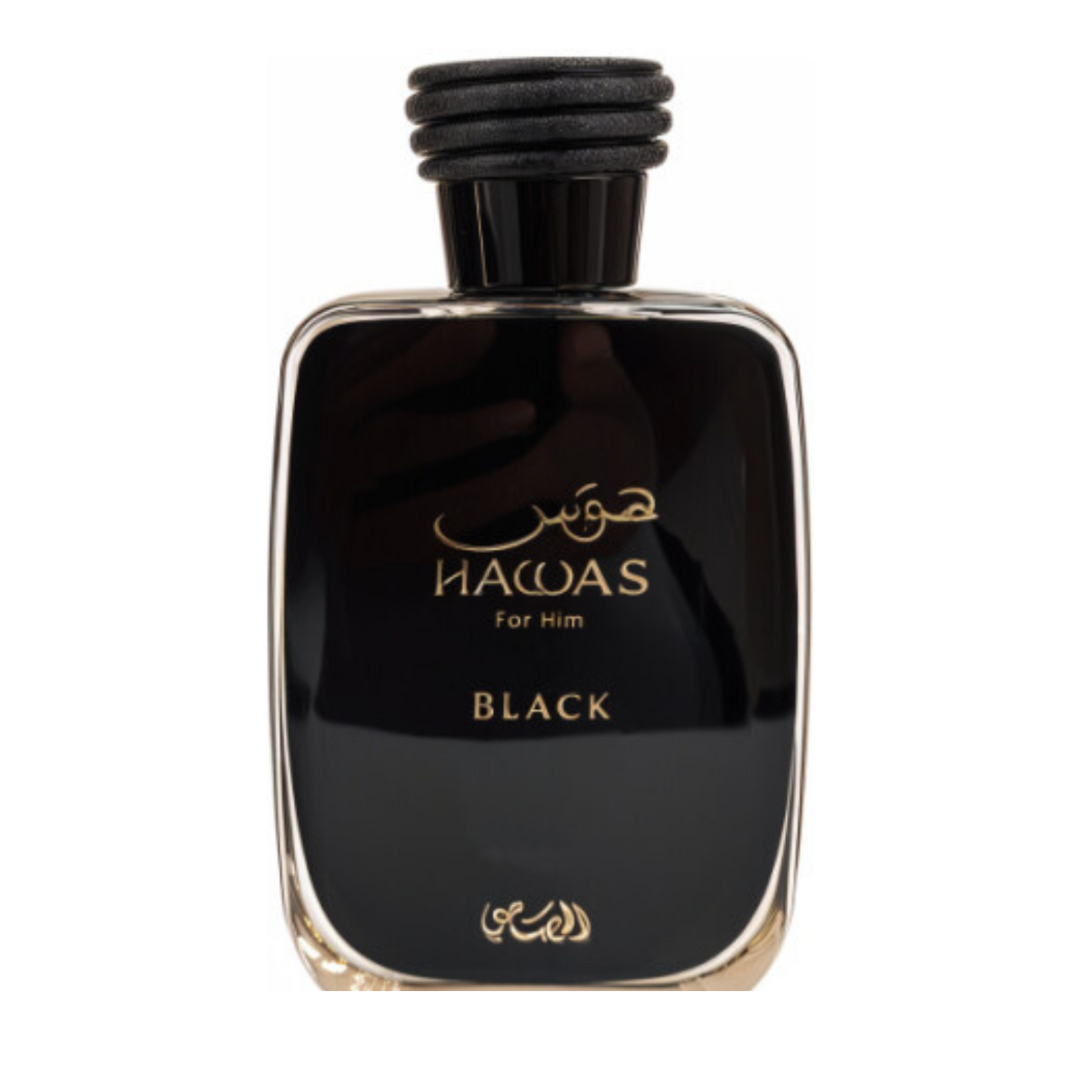 Hawas Black by Rasasi, Eau de Parfum, 100ml (3.4oz), For Men