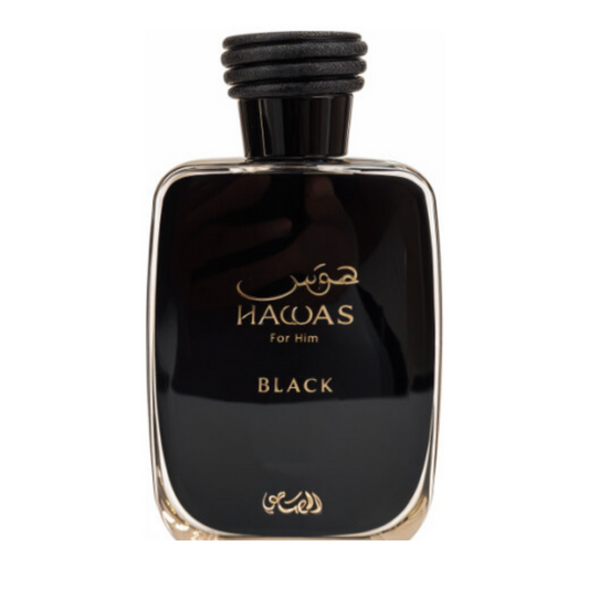 Hawas Black by Rasasi, Eau de Parfum, 100ml (3.4oz), For Men