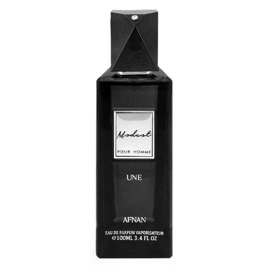 Afnan Modest UNE M Eau de Parfum Spray, Woody Spicy, 100ml (3.4oz), for Men