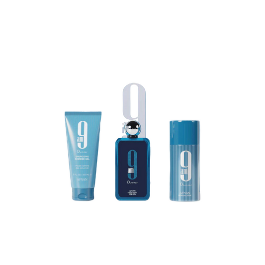 9am Dive Gift Set by Afnan, Eau de Parfum, 100ml (3.4 oz), For Men Product Description Awaken yo