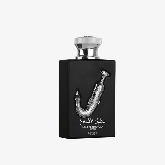 Ishq Al Shuyukh Silver by Lattafa – Eau de Parfum – 100ml (3.4 oz) – For Men