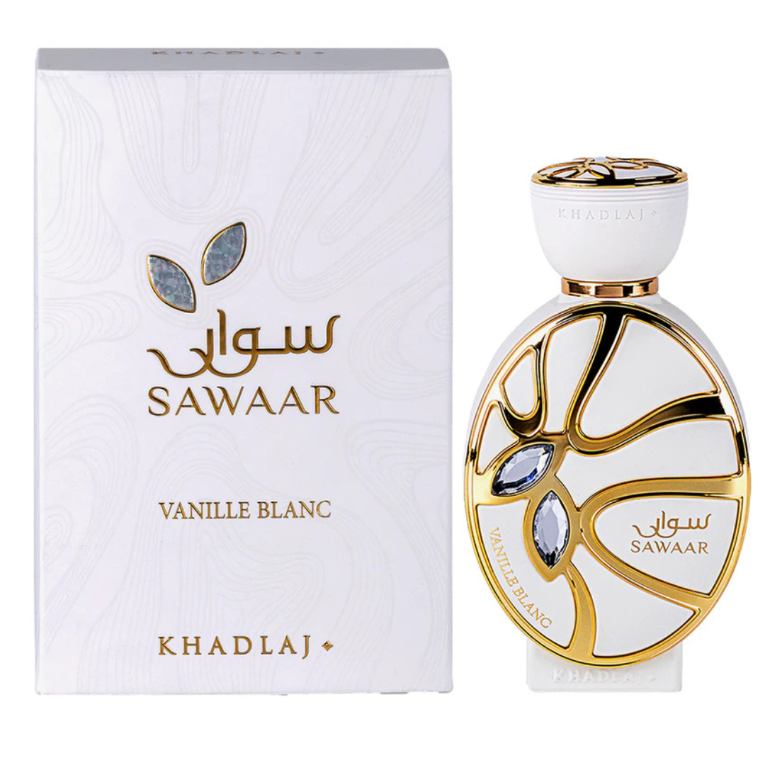 Khadlaj Sawaar Vanille Blanc by Khadlaj Eau de Parfum, 100ml (3.4 oz), Unisex Fragrance
