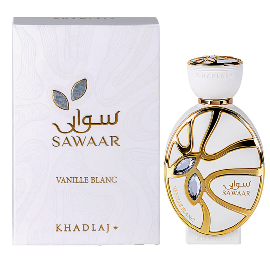 Khadlaj Sawaar Vanille Blanc by Khadlaj Eau de Parfum, 100ml (3.4 oz), Unisex Fragrance