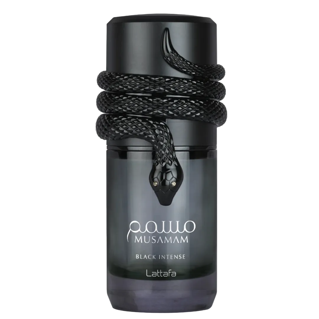 Musamam Black Intense Eau de Parfum by Lattafa – Men’s Fragrance, 100 ml / 3.4 oz