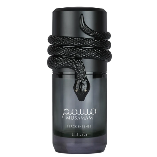 Musamam Black Intense Eau de Parfum by Lattafa – Men’s Fragrance, 100 ml / 3.4 oz