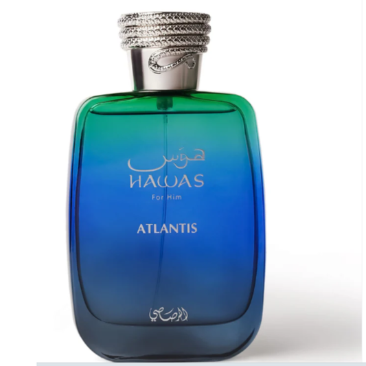 Hawas Atlantis by Rasasi, Men's 100ml 3.4oz Eau De Parfum (EDP)