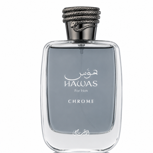 Hawas Chrome by Rasasi, (EDP), 100ml (3.4oz), Unisex Fragrance