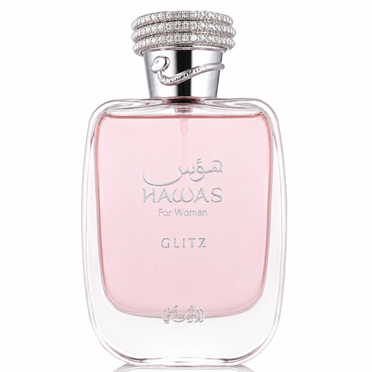 Hawas Glitz for Women by Rasasi Eau de Parfum (EDP), 100ml (3.4 oz), Women’s Fragrance