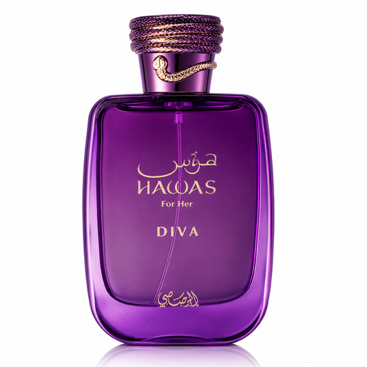 Hawas Diva for Women by Rasasi Eau de Parfum (EDP), 100ml (3.4 oz), Women’s Fragrance