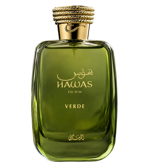 Hawas Verde by Rasasi Eau de Parfum (EDP), 100ml (3.4 oz), Men's Fragrance