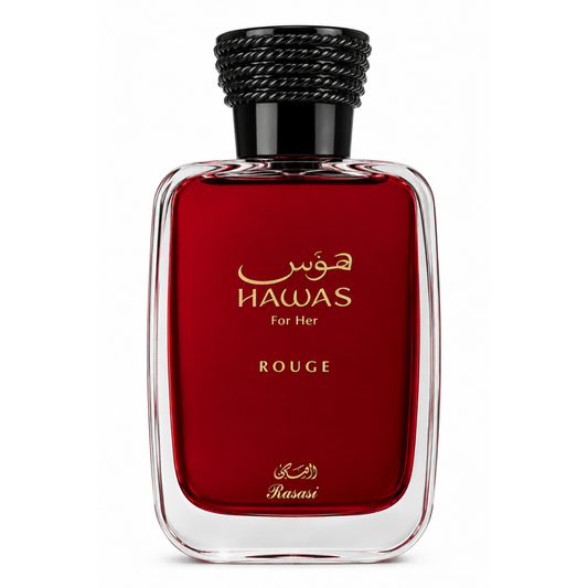 Hawas Rouge for Women by Rasasi Eau de Parfum (EDP), 100ml (3.4 oz), Women’s Fragrance