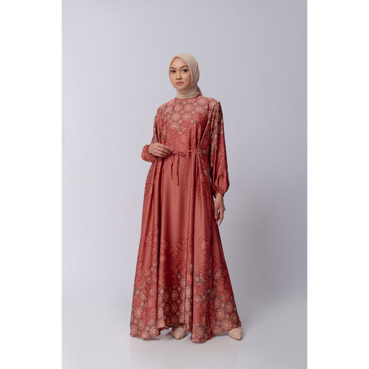 Aries Dress - Brick Red