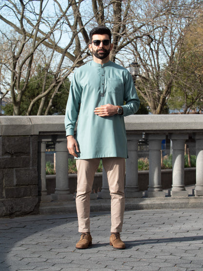 Burda - Premium Short Kurta - Teal