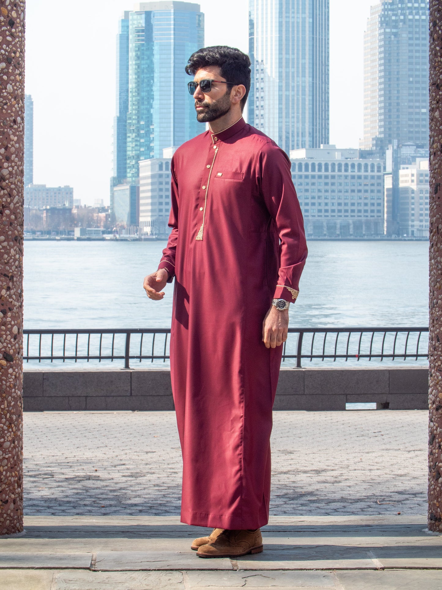 Burda - Premium Thobe - Maroon