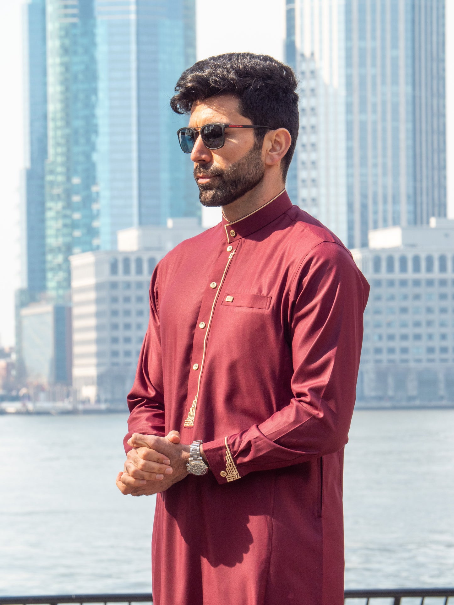 Burda - Premium Thobe - Maroon
