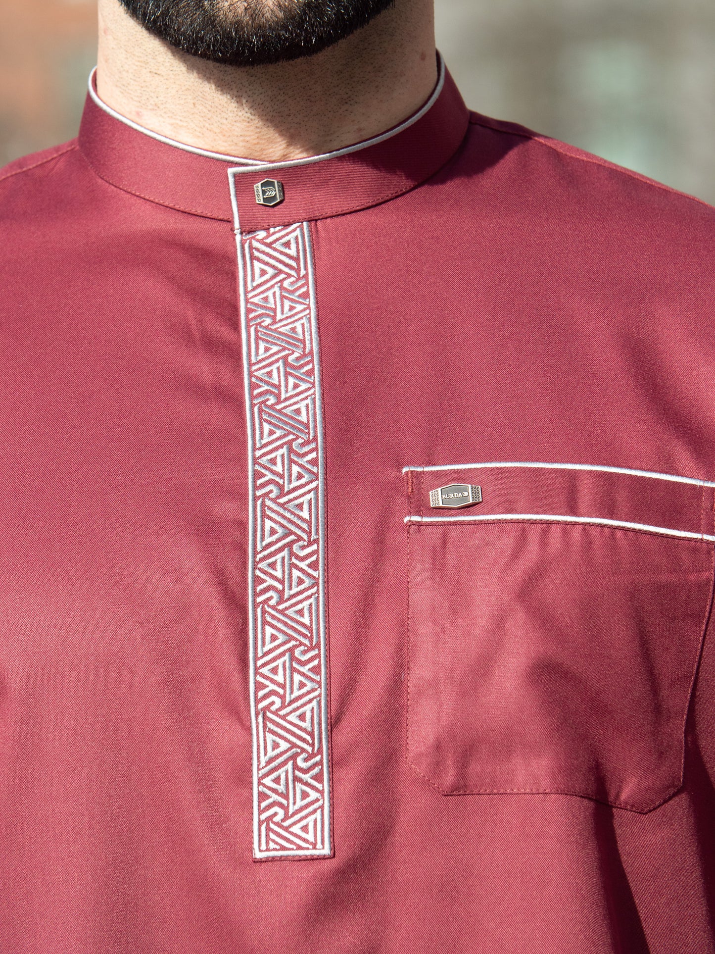 Burda - Premium Short Kurta - Maroon