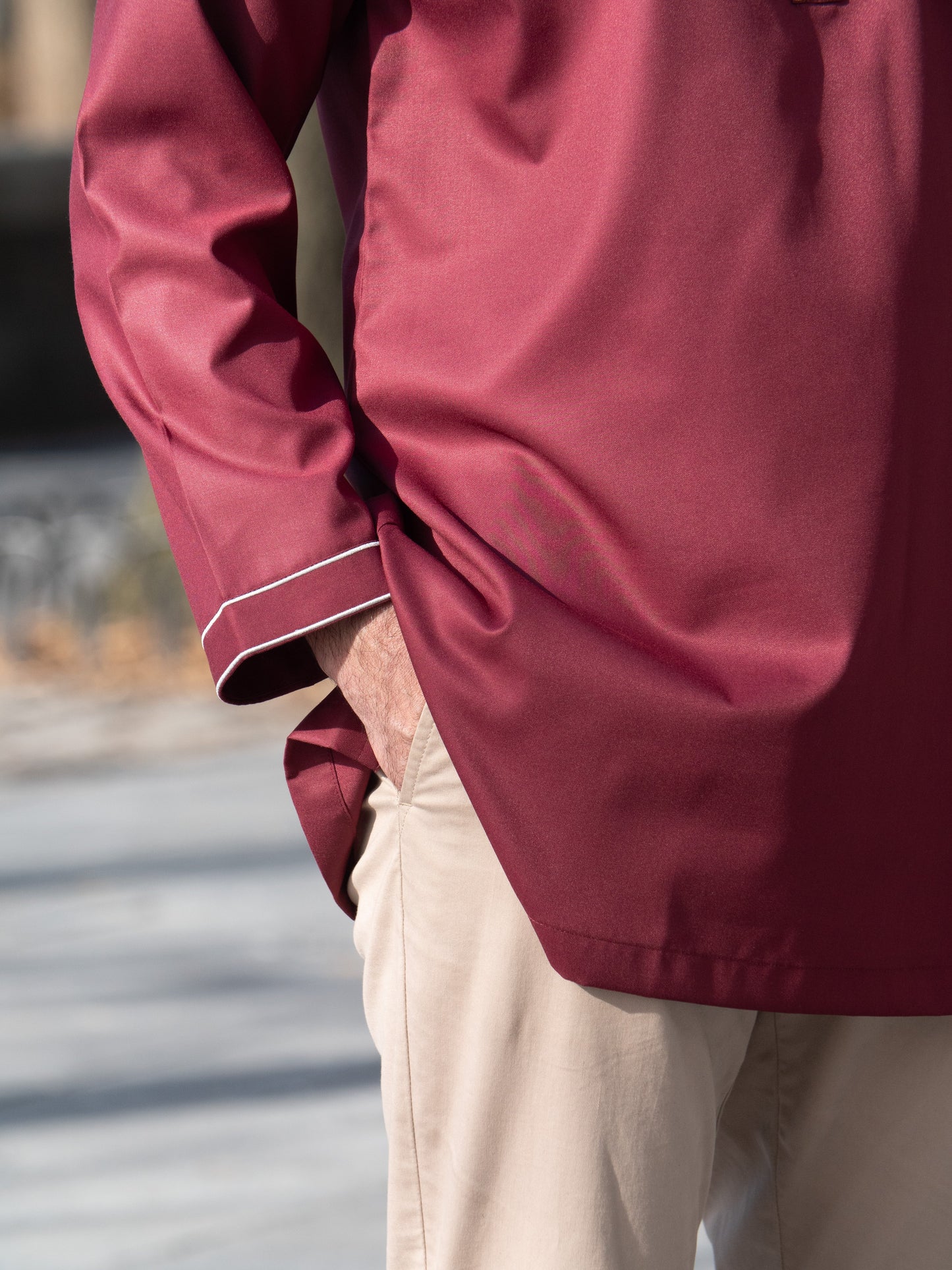 Burda - Premium Short Kurta - Maroon