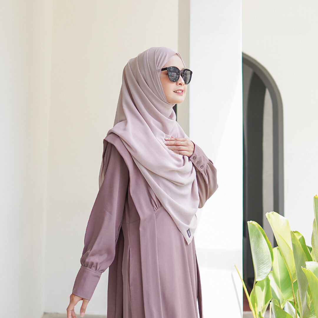 Amara Abaya Dress - Raisin