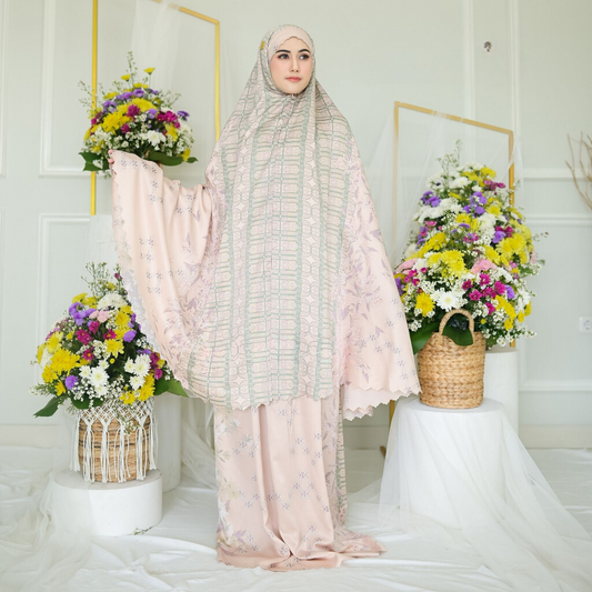 Prayer Set - Hanum- Peach/Sage