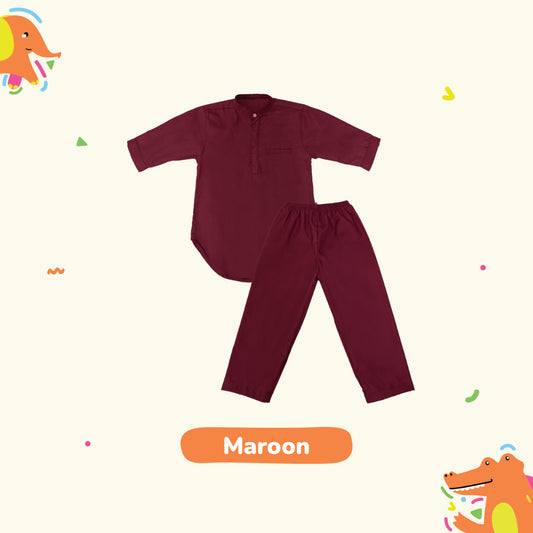 Little Me - Kurta Pajama - Maroon